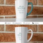 Facing Vision of Ceramic Mug Mockup