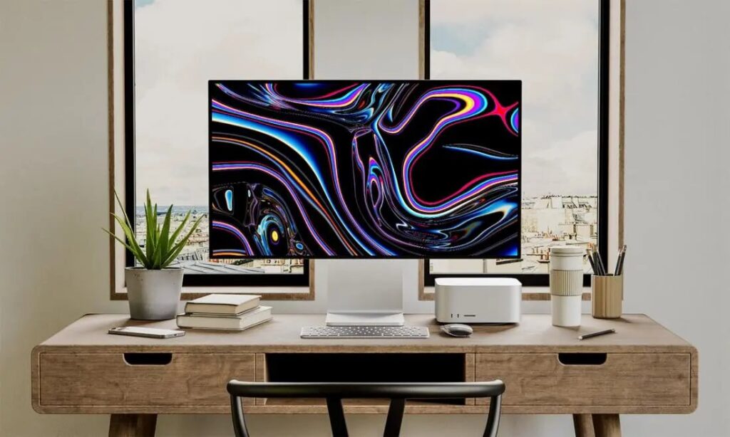 Facing Vision of Mac Studio Mockup