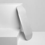 Facing Vision of Skateboard Mockup on Boxes
