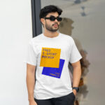 Facing Vision of T-Shirt Mockup on Men