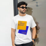 Facing Vision of T-Shirt Mockup on Men