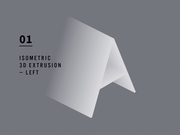 Fade Out 3D Text Effect 3 Angles