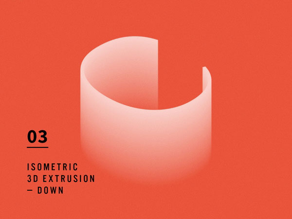 Fade Out 3D Text Effect 3 Angles