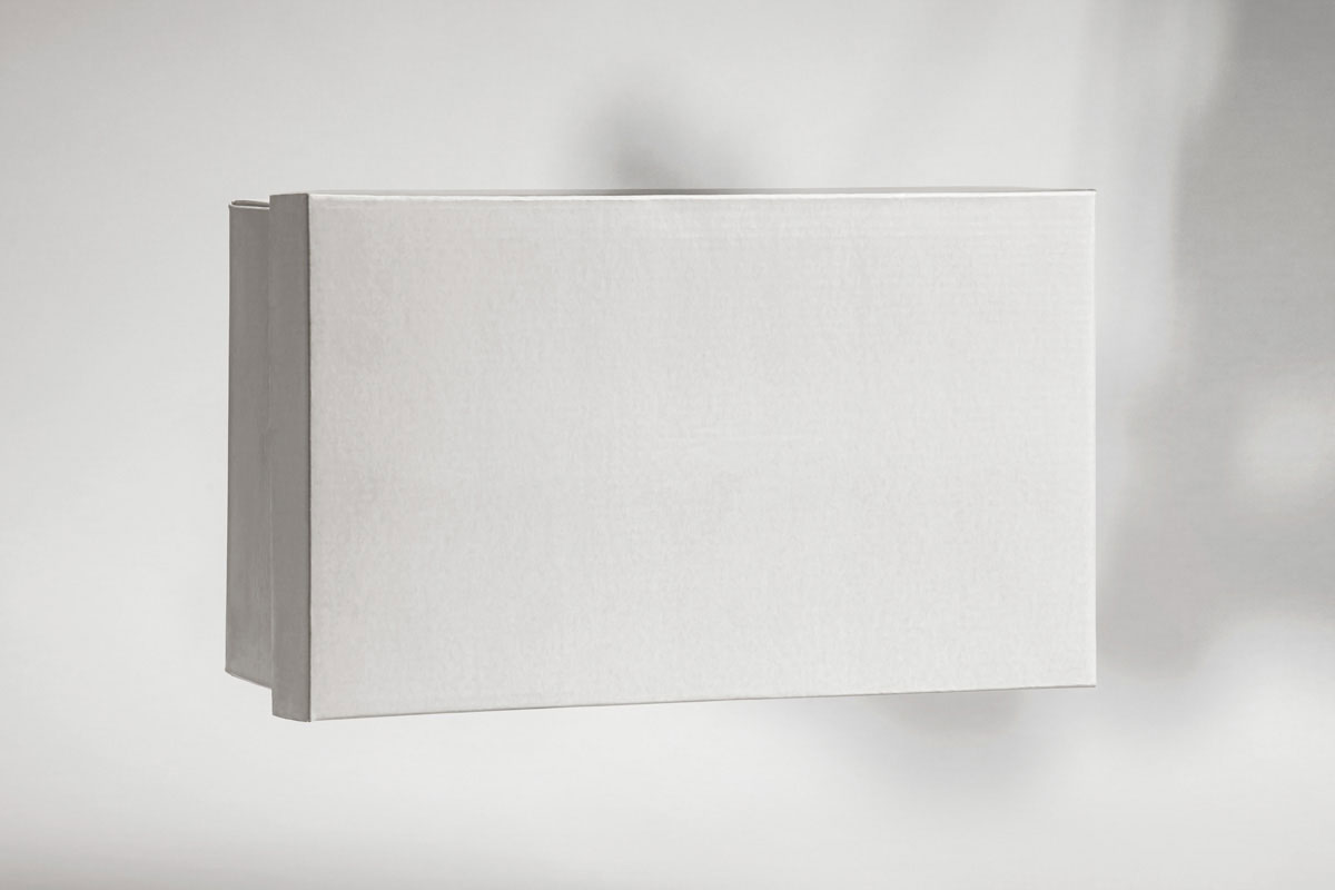 Free Falling Shoe Box Mockup in Facing View PSD Template