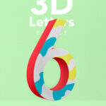 Fancy 3D Letter Text Effect