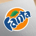 Fanta in Orange Circle Logo