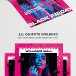 Fashionable Black Friday Flyer Template