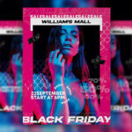 Fashionable Black Friday Flyer Template
