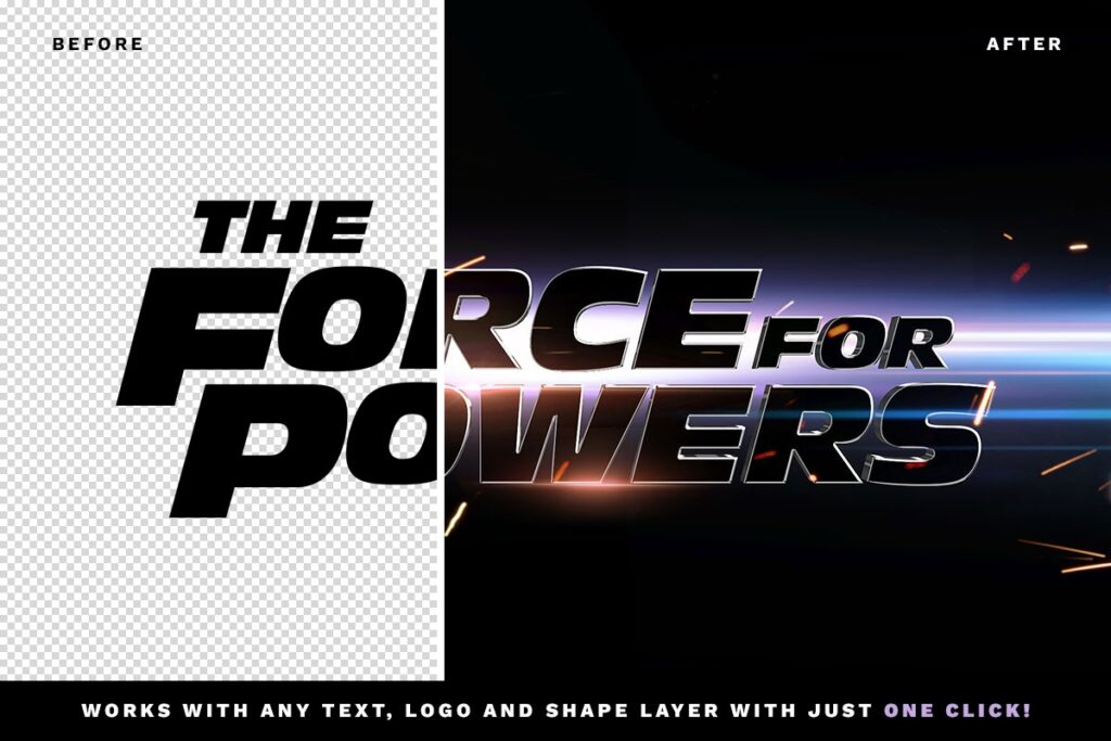 Fast and Furious Text Effect