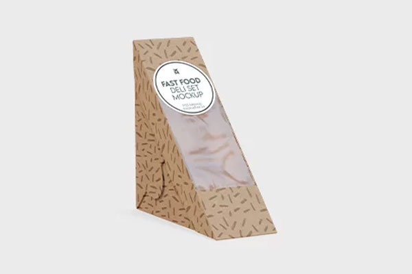 Fast Food Deli Set Mockup in 3 Views