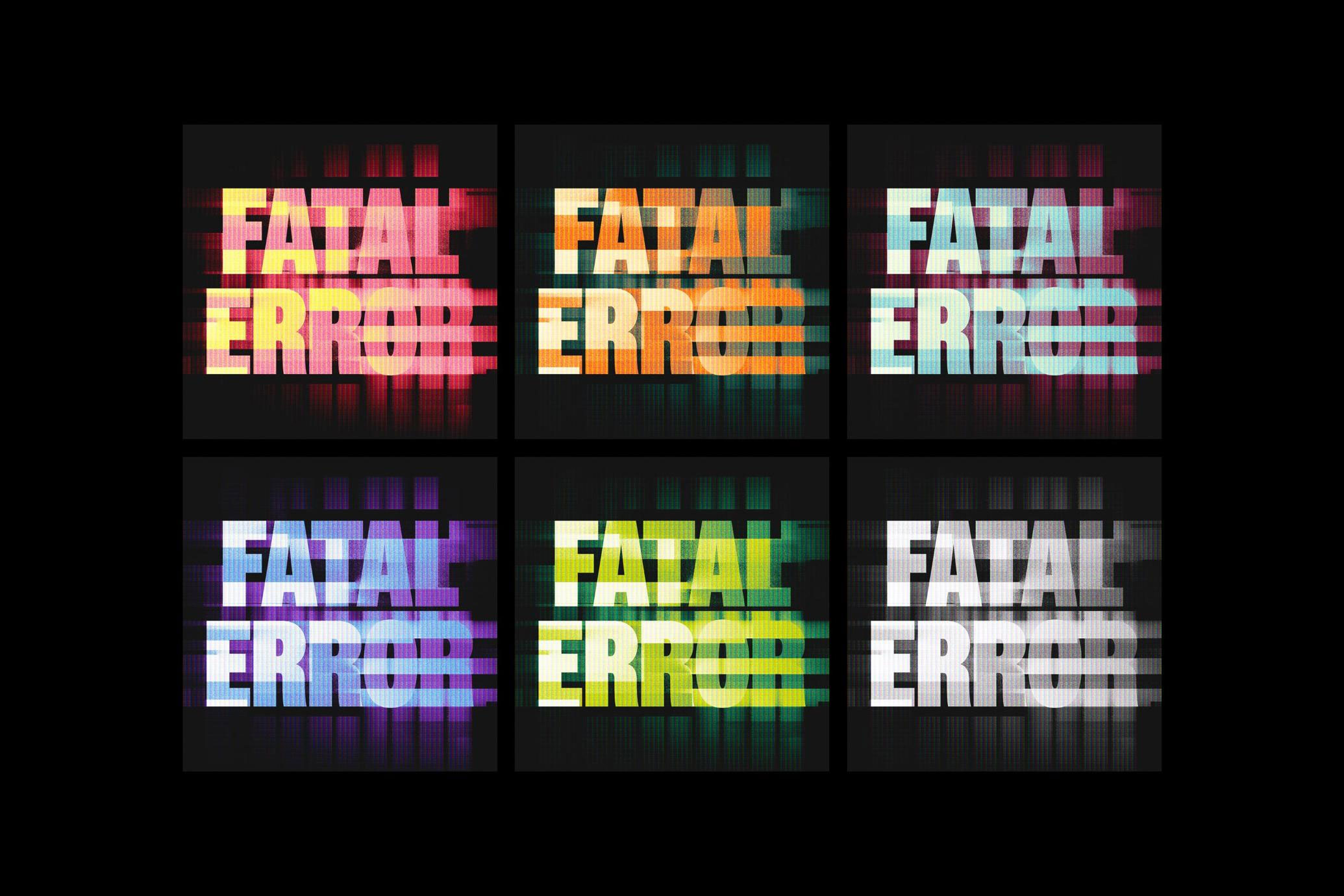 Free Fatal Error Glitch Text Effect PSD Template