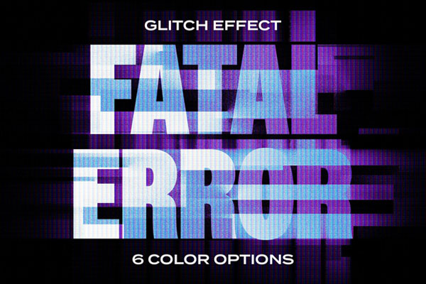 Fatal Error Glitch Text Effect
