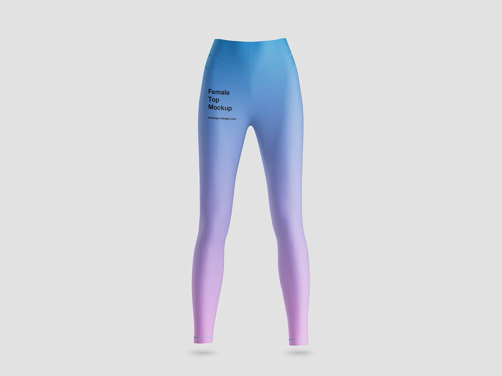 Free Female Top and Leggings Mockup PSD Template