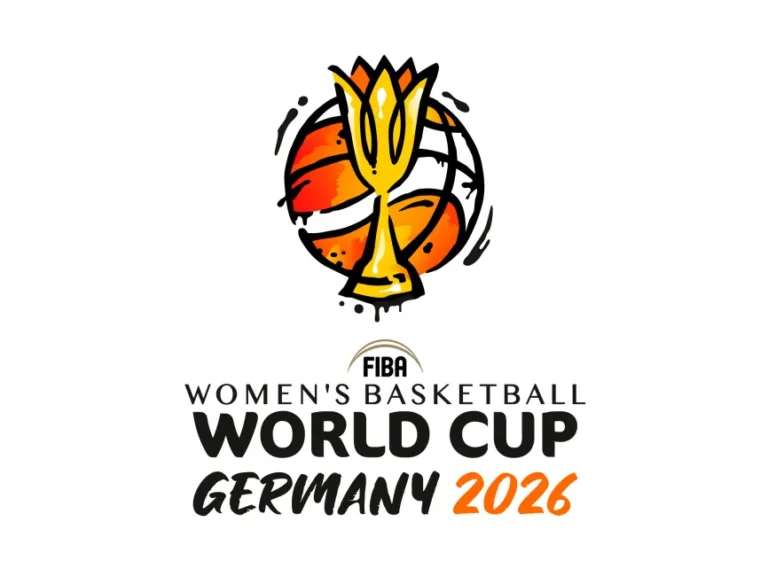 FIBA 2026 Women’s Basketball World Cup Vertical Logo