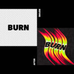 Fiery Melting Text Effect