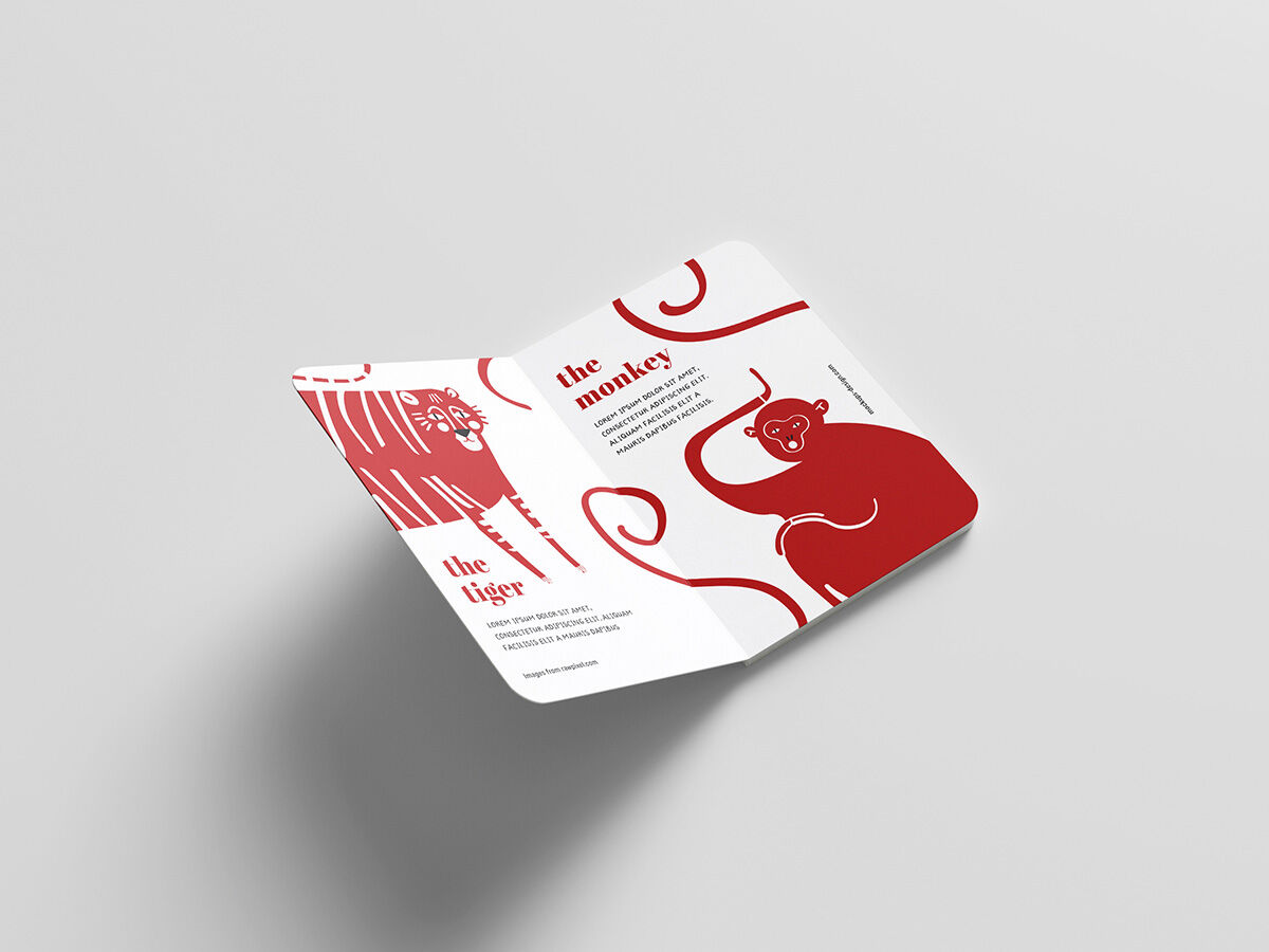 Five Mockups Featuring Different Angles of Children Hard Cover Book FREE PSD