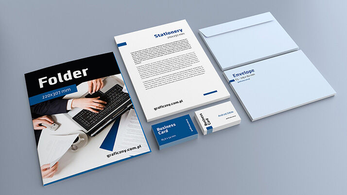 Five Mockups of Corporate Identity with Stationery Items
