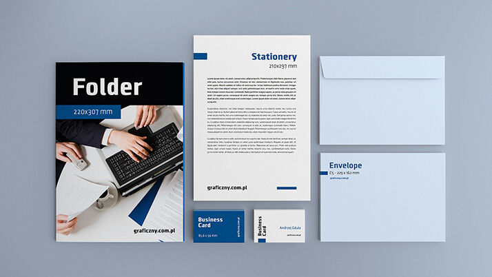 Five Mockups of Corporate Identity with Stationery Items