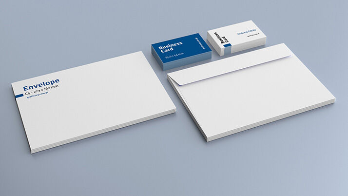 Five Mockups of Corporate Identity with Stationery Items