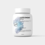 Five Mockups Showcasing Front View of Protein Pouch and Jars