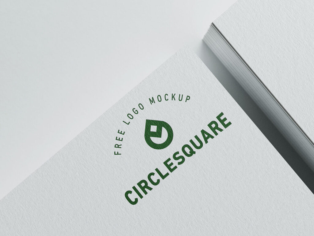 Five Mockups Showing Logos Printed on Cardboards