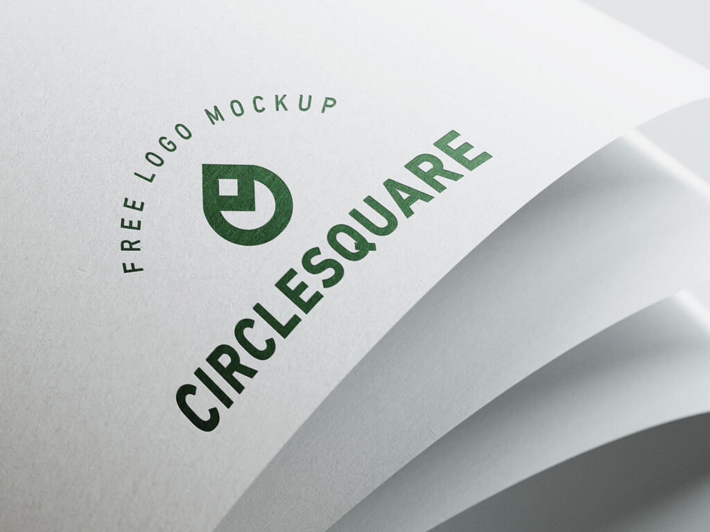 Five Mockups Showing Logos Printed on Cardboards