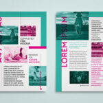 Five Simple Vertical Leaflet Mockups