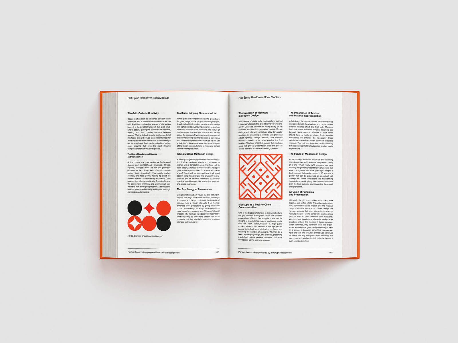 Free Flat Spine Hardcover Book Mockups PSD Template