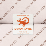 Flat Square Sticker Mockup