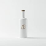 Flawless White Bottle Mockup Placed on a Solid Background