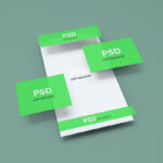 Floating App Display Mockup with Separate Parts