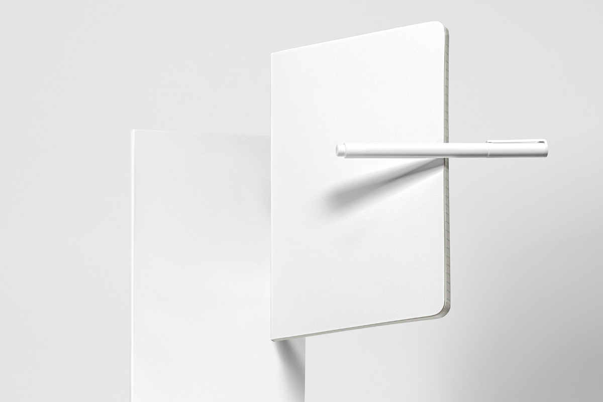 Free Floating Classic Notebooks Cover Mockup PSD Template