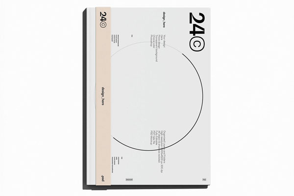 Floating Hardcover Book Mockup