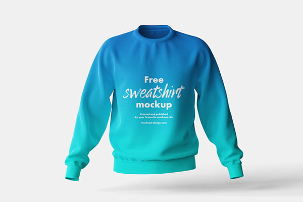 Floating, Inflated Sweatshirt Mockup