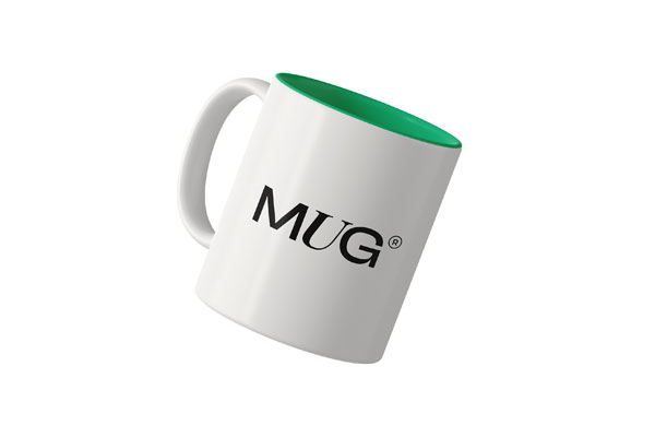 Floating Mug Mockup in Front View
