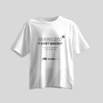 Floating Oversized T-shirt Mockup