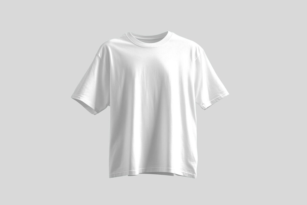 Floating Oversized T-shirt Mockup