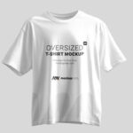Floating Oversized T-shirt Mockup