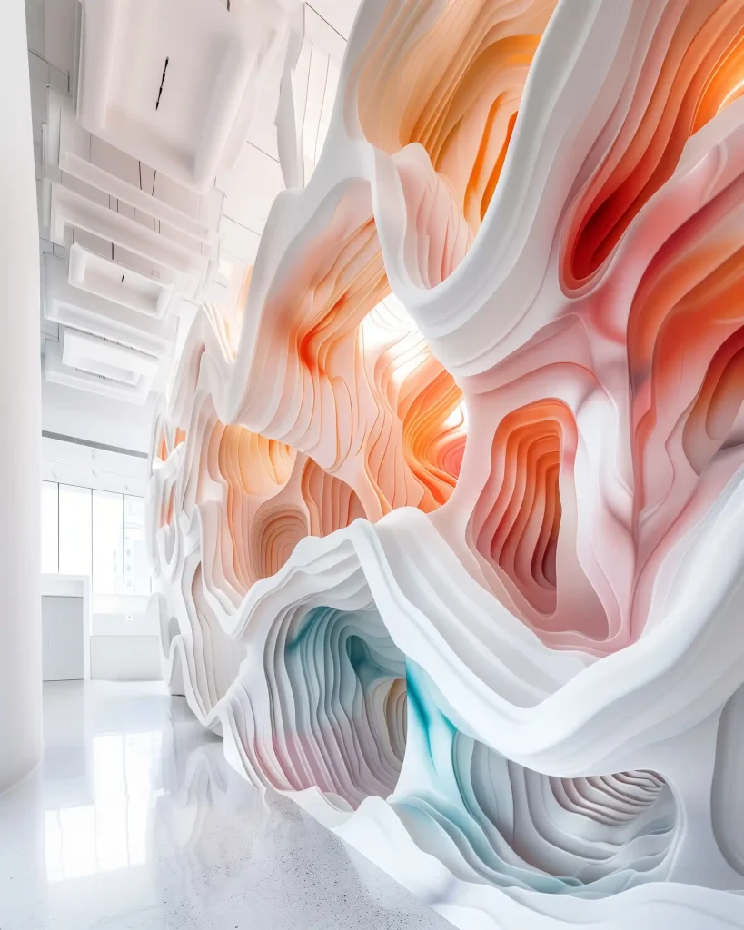 Fluid Paint Wall Installation