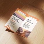 Folded DL Flyer Mockup
