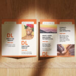 Folded DL Flyer Mockup