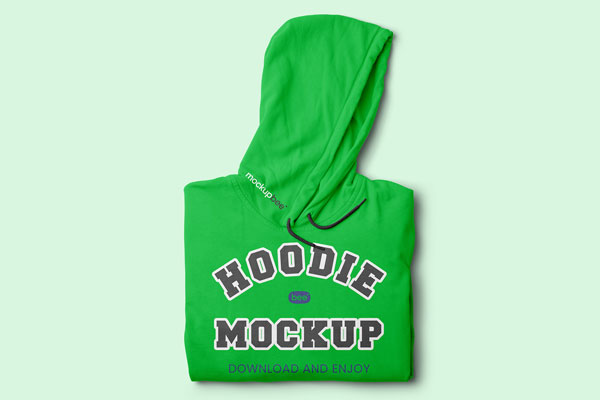 Folded Hoodie Mockup
