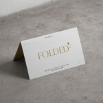 Folded Invitation Card Identity Mockup