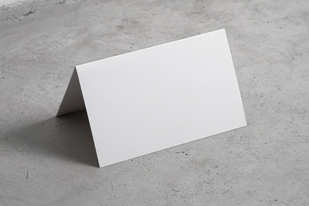 Folded Invitation Card Identity Mockup