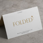 Folded Invitation Card Identity Mockup