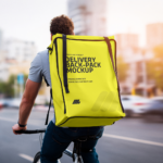 Food Delivery Bag Backpack Mockup