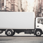 Food Delivery Truck Mockup