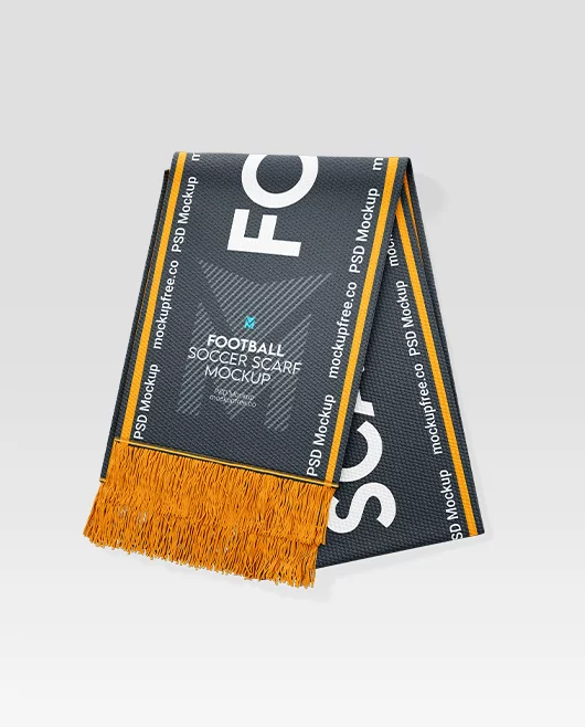 Football Soccer Scarf Mockup