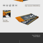 Football Soccer Scarf Mockup