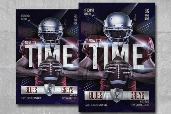 Football Time at Sport Club Flyer Template